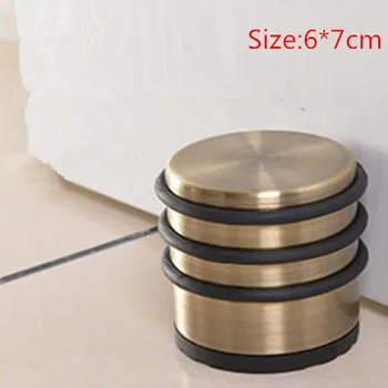 

1 Pcs Durable Floor Door Stopper Stainless Door Stopper Interior Rubber Floor Mounted Door Holder Catch Stop for Door Stopper