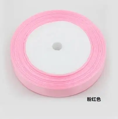 10 мм 3/" 25 ярдов 22 м красочные шелковые атласные ленты для Свадьбы вечерние торт подарок украшения для самодельного изготовления упаковочные материалы Riband - Цвет: 3