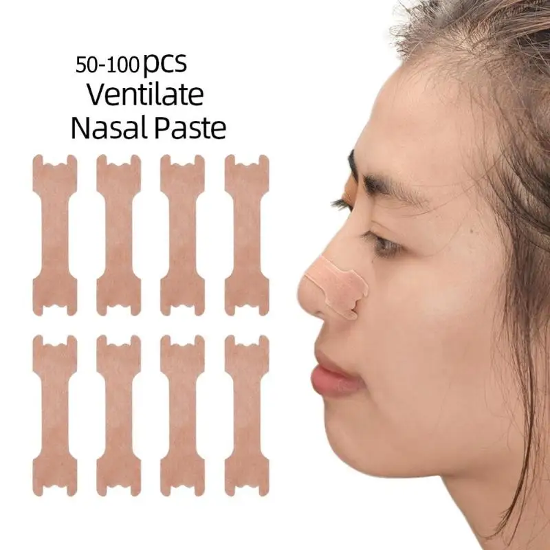 

50/100 Pcs Breathe Right Better Nasal Strips Right Way To Stop Snoring Anti Snoring Strips Easier Better Breathe Health Care