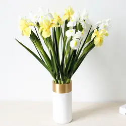 1 шт. из искусственной и натуральной Touch орхидеи искусственные цветы ручной Букет Цветочный Искусственные цветы домашний декор Свадебные