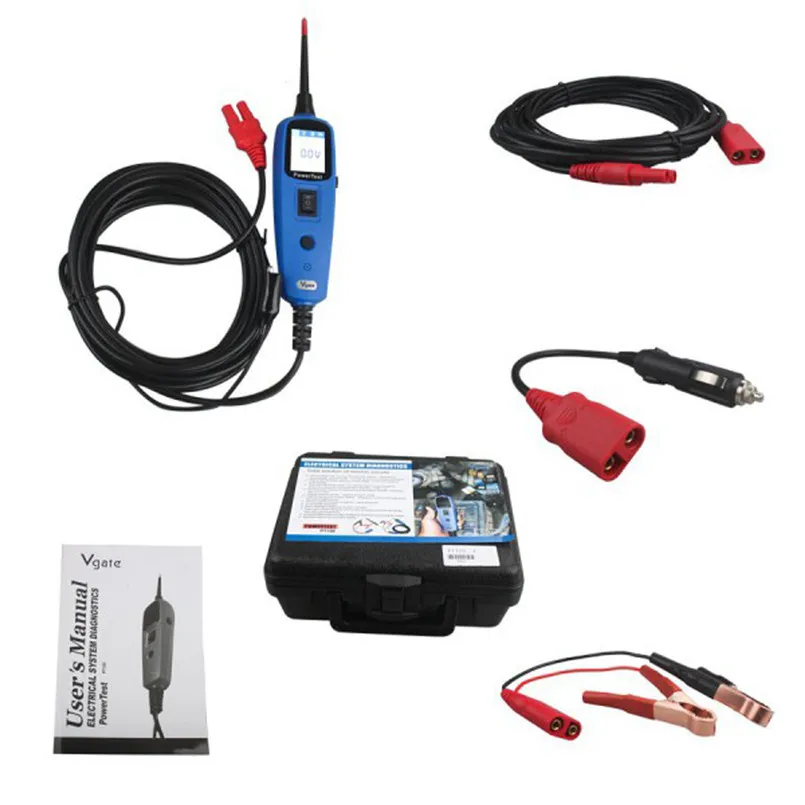 

12V 24V Power Circuit Tester Electrical Tool AVO meter Power Scan With Flashlight #0719