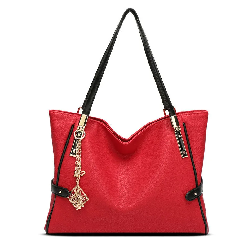 

MONNET CAUTHY Lady Bags Solid Color Wine Red Grey Black Navy Blue Large Size Hobos Totes Elegant Fashion European Style Handbags