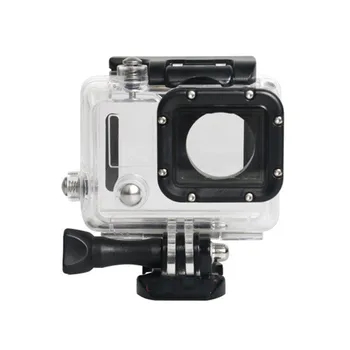 

Detachable clip waterproof case housing for gopro hero 3+3 4 sport and action camera accessory water-resistant 45 meters