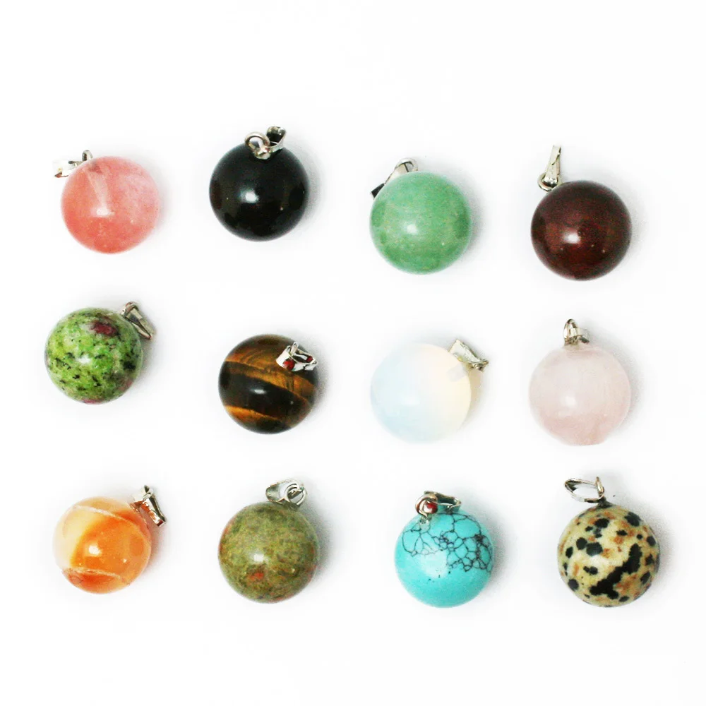 

12pcs random mixed Hot fashion Assorted Natural or synthetic or dyed Stone Point Charms Pendants For DIY fashion women Jewelry