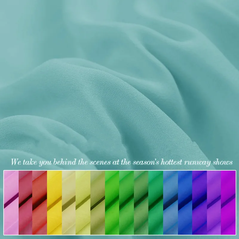 1meter,20 Colors,100 Mulberry Silk,No Stretch Fabric Nature Pure Charm