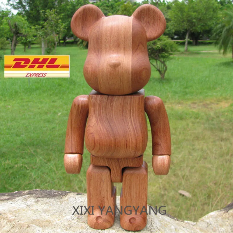 

Q version Bearbrick Be@rbrick Gloomy 100% wood Action Figure Collectible Model Toy about 7CM Q636