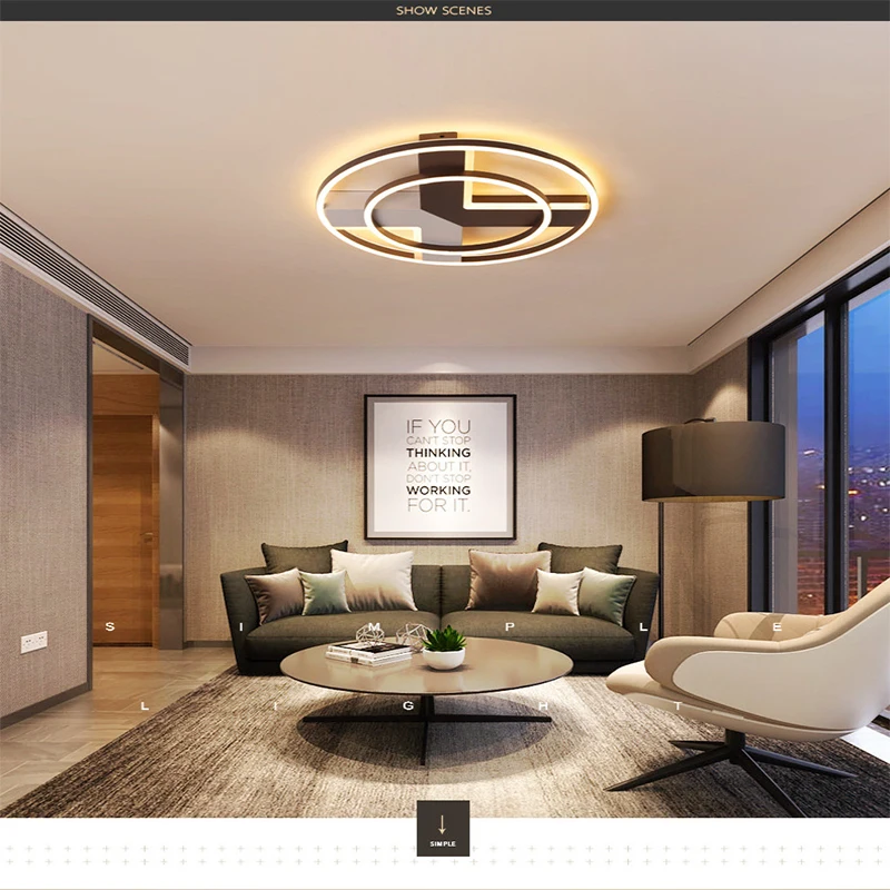 

Modern pendant light Nordic Simple hotel room bedroom led light Indoor Lighting RC Dimmable ceiling lamps