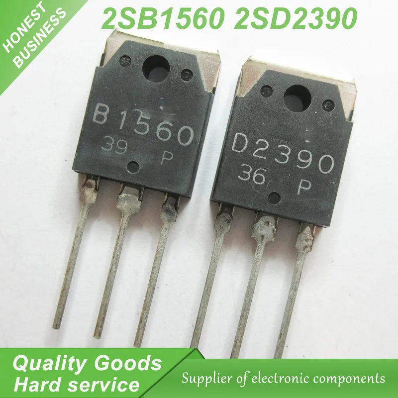 

10PCS 2SB1560 B1560 2SD2390 D2390 Sound matching tube (5PCS* B1560 +5PCS* D2390 ) TO-3P new original