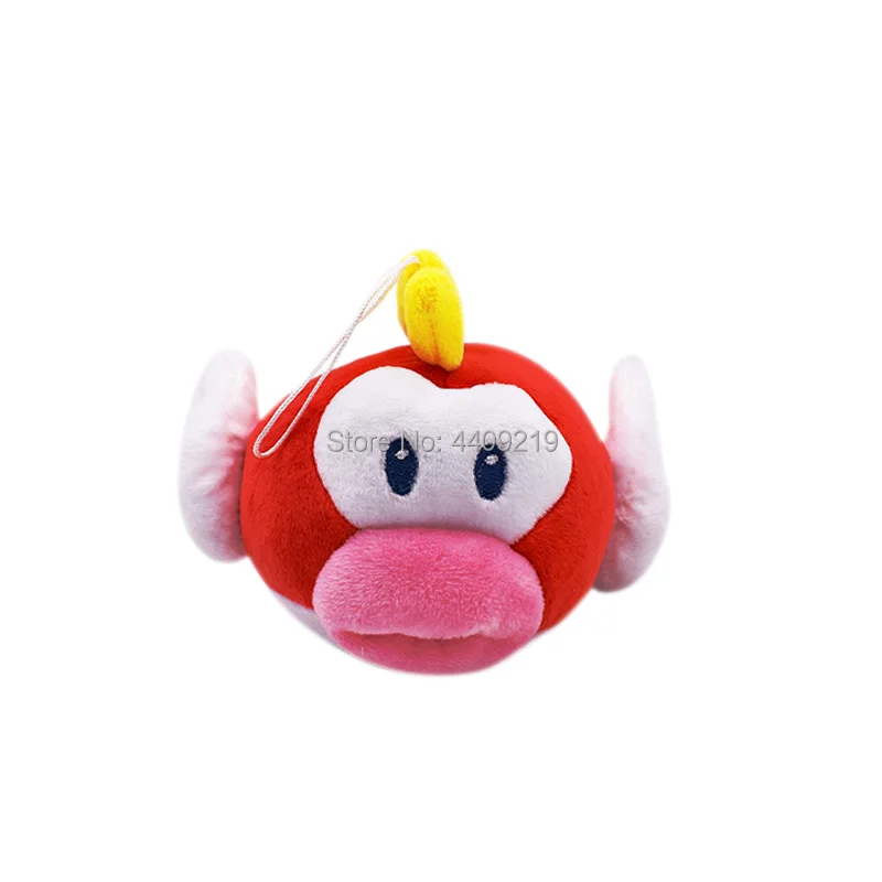 Super Mario Bros приведение бу принцесса Маргаритка персик гриб Toadette Goomba Koopa застенчивый парень сухие кости плюшевые игрушки детские подарки - Цвет: red fish