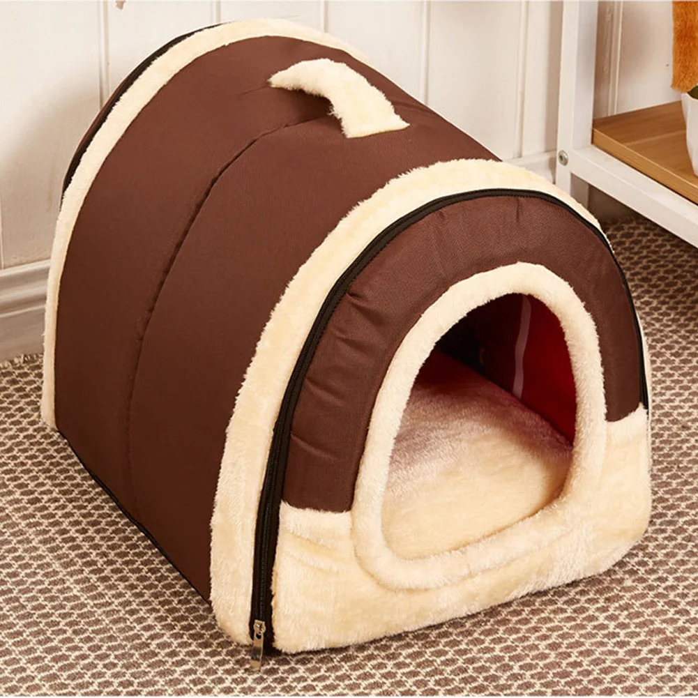 Pet Dog Cat Kitten Cave Crate Keep Warm Winter Bed House Sleeping Bed Folding Pet Dog Cat Kitten Cave Crate Keep Warm Winter Bed House Sleeping Bed Folding