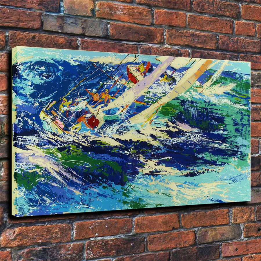LeRoy Neiman музыка и спорт событие цветной принт Холст Картина гостиная спальня