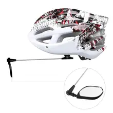 Велоспорт шлем зеркало заднего вида часы 360 градусов вращающийся 90 градусов складной шлем зеркало заднего вида для велосипеда