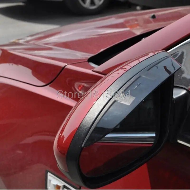 

For Kia Sportage R 2010-2014 Side Door Rearview Mirrors Sun Rain Guard Shield Deflector Cover Trims Auto Accessories 2pcs/set