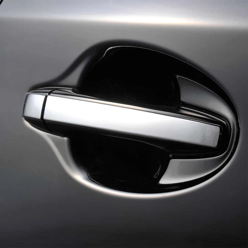 car door corner cover Chrome Door Handle Cover Molding Garnish Trim with Keyhole For Toyota Prius ZVW30 8PCS