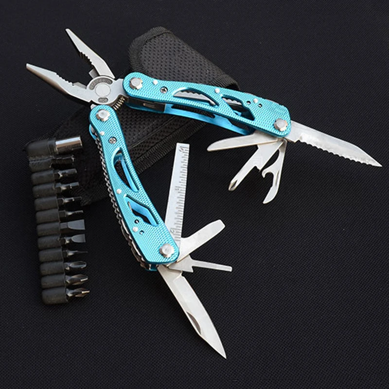 portable multifunctional folding pliers aluminum alloy handle emergency