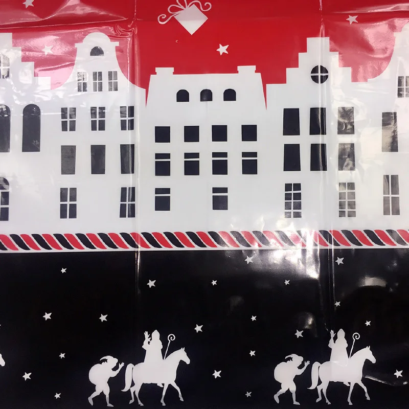 Скатерти покрытие мультфильм шаблон украшения для рождественской вечеринки домашний банкет 669