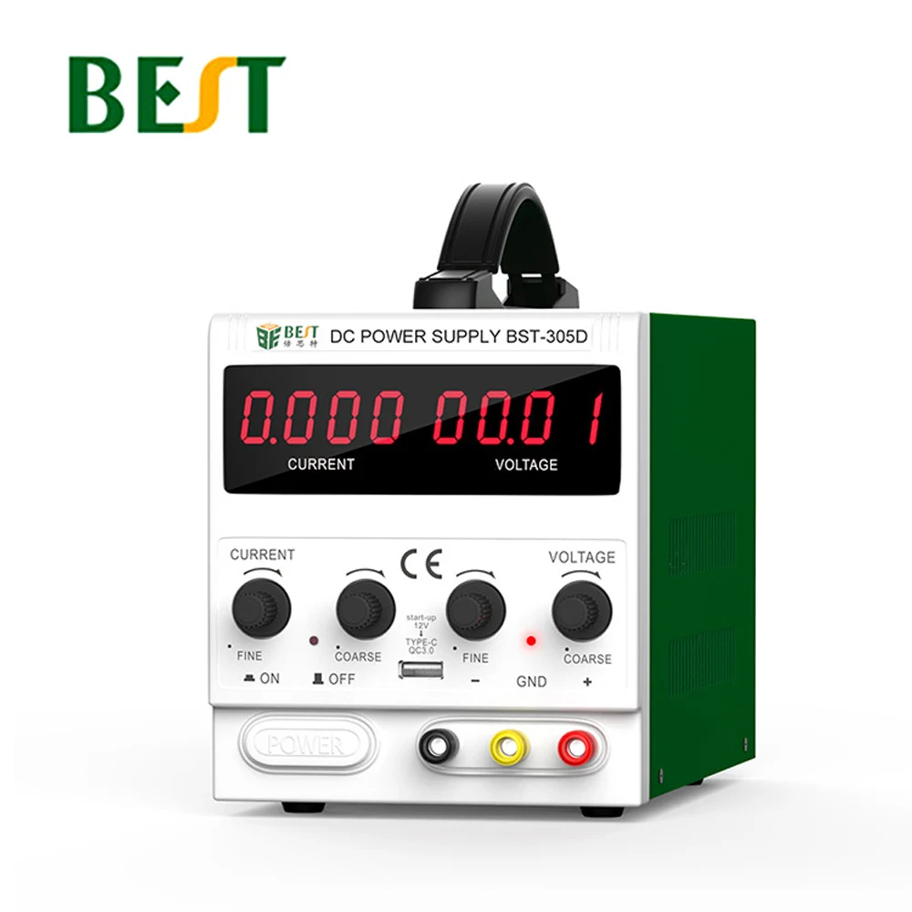 

BEST 305D 30V5A DC High Precision Instruments Adjustable Switching LED Power Supply Regulated Power Supply Repair Tool 9USB Port