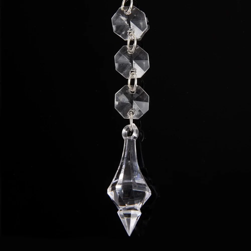 

Pendant, 1Pcs Exquisite Clear Crystal Beads Prisms Pendant Hanging Crystal Garland Wedding Decor