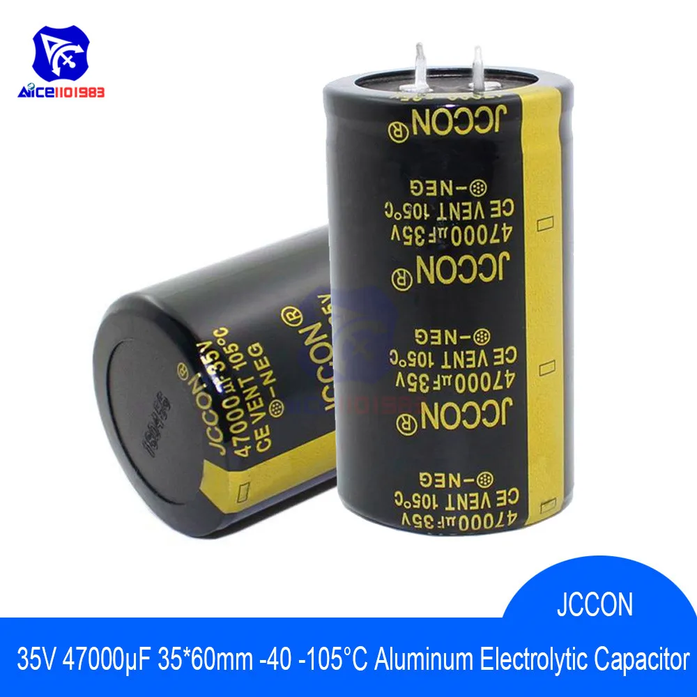 

Aluminum Electrolytic Capacitor 35V 47000uF 35x60mm High Frequency Low ESR 35V47000μF 35*60mm Capacitor