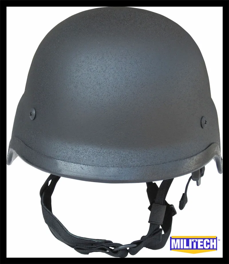 

MILITECH NIJ IIIA 3A Black M88 Steel Bullet Proof Helmet Steel Ballistic helmet PASGT Steel Bulletproof Helmet With Test Report