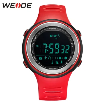 

WEIDE 2019 Smart Phone Android Bluetooth Connect Electronic Device Silicone Strap Multifunctional Monitoring Data Digital Watch