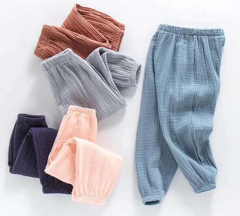 CROAL CHERIE Children Cotton Linen Pants Leggings for Boys Girls Casual Pants Kids Trousers Pants Fashion Trousers For Kids  (8)