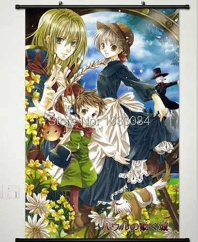 Howl's moving castle настенный постер прокрутка домашний декор японское аниме косплей