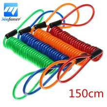 150cm Motorcycle Alarm Disc Lock Security Anti Thief Motorbike Wheel Disc Brake Bag And Reminder Spring