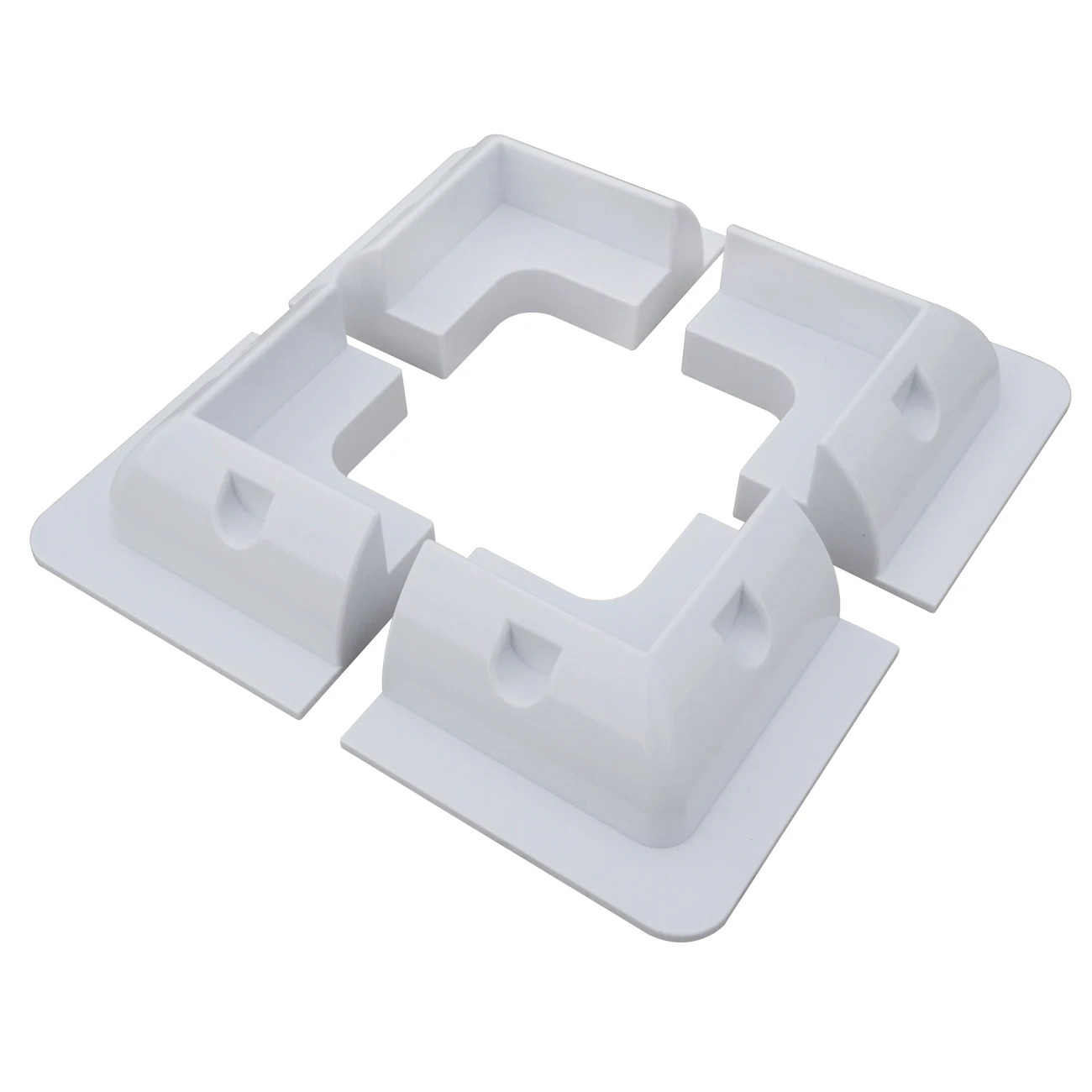 

4x Solar Panel Mounting Bracket White Corner Set Kit Adhesive Bond Caravan Boat