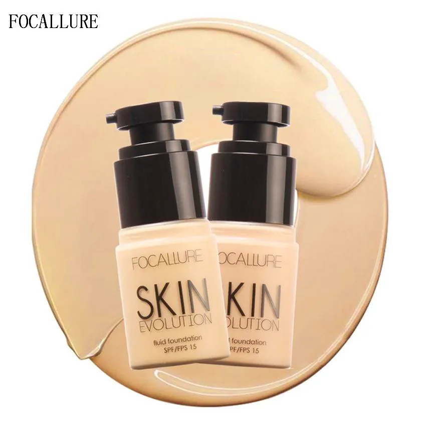 FOCALLURE font b Face b font Foundation Makeup Base Liquid Concealer Moisturizer Oil control Beauty Girl