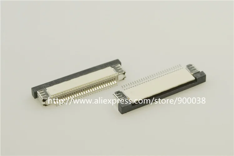 

10pcs FPC connector 0.50 mm 0.020" 28 Position Bottom Contact Right angle SMD ZIF Slide Lock Surface Mount