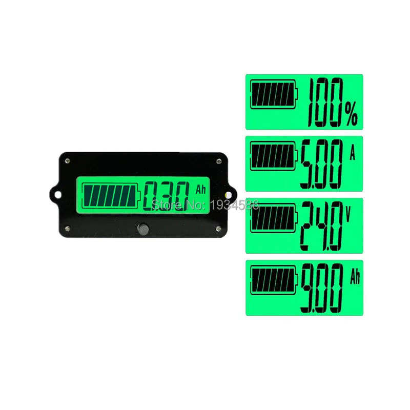 

8-80V 50A 600Ah LCD Coulometer All Type Battery Checker Indicator Battery Capacity Tester Voltage Meter Current Monitor Module