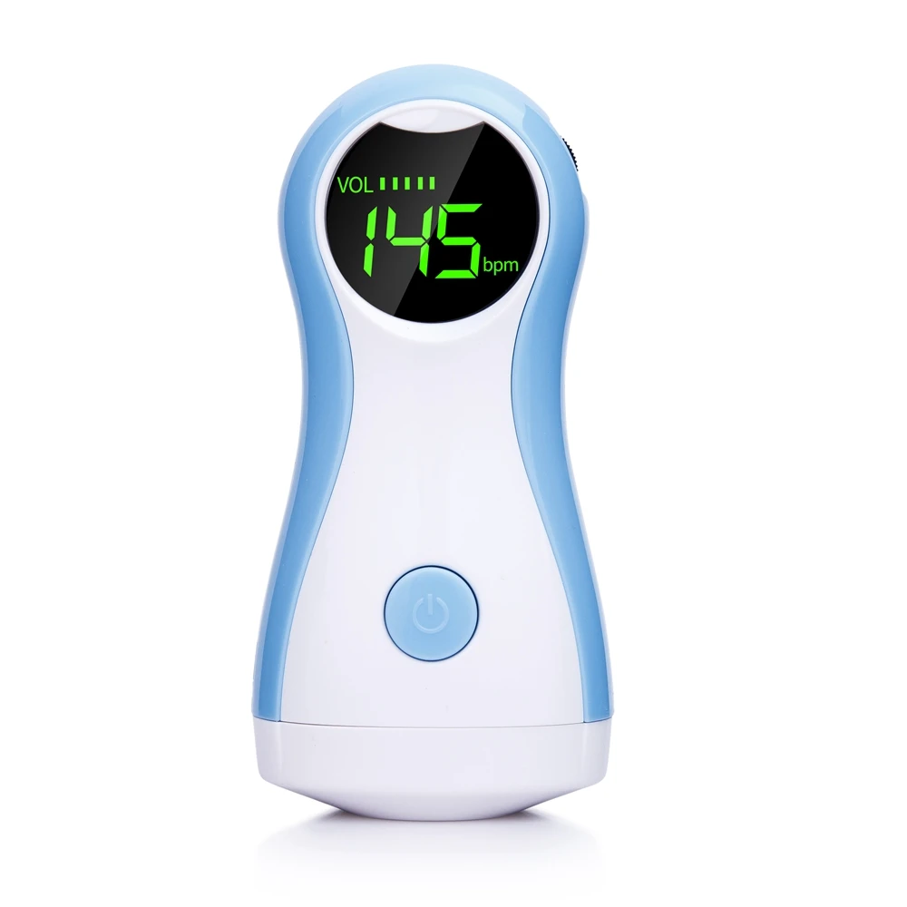 Фетальный допплер детский монитор ЖК-дисплей Портативный Пульс с наушником 90C для беременных женщин