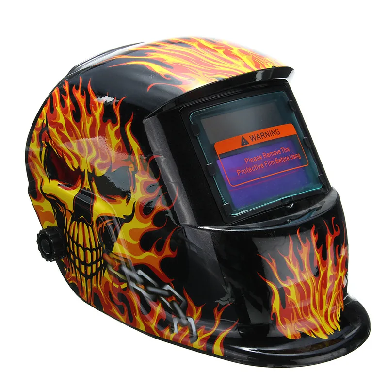 

New Fire Skull Solar Auto Darkening Welding Helmet Tig Mask Grinding Welder Face Mask for Welding Machine