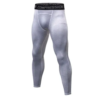 

2018 New Men Compression Pants Bodybuilding Joggers Fitness Quick Dry Skinny Leggings Mens Base Layer Tights Trousers