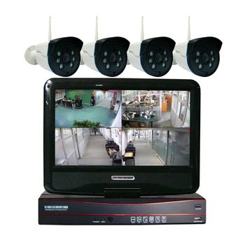 

4CH Wireless NVR Kit 960P 1.3MP WIFI CCTV System Six IR Outdoor P2P With 4PCS IP Camera