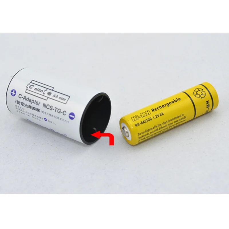 

Battery Adaptor Converter NCS-TG-C AA R6 To C R14 C-Size