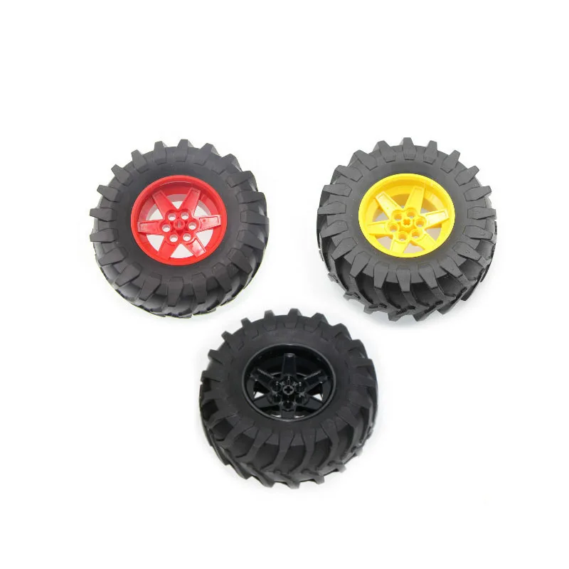 2 шт./лот совместимые с логотипами Technic Wheels 107*44 мм ZR Rim Wheel Tire Hub 23798 15038 fit 42054