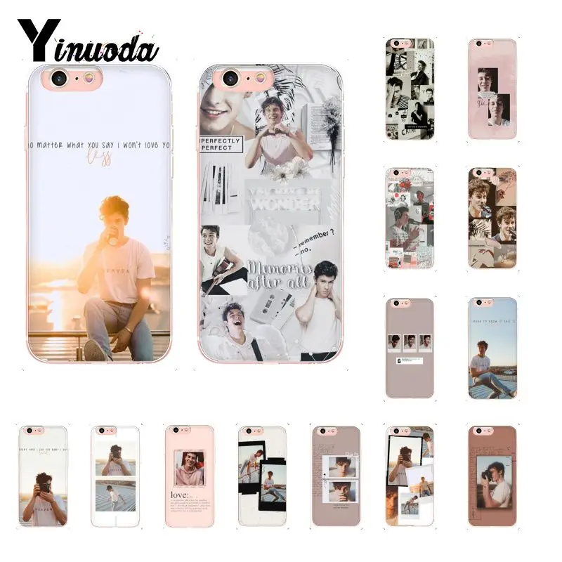 

Yinuoda Singer Shawn Mendes Magcon Pattern TPU Soft Phone Case for iPhone 6S 6plus 7 7plus 8 8Plus X Xs MAX 5 5S XR