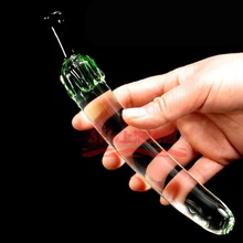 Eggplant Shape Glass Dildos Crystal Penis Women’s Glass Sex Toys Product Adult Sexy Products Female Masturbation Glassware Toys