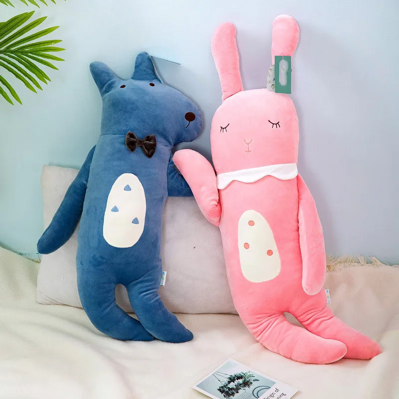 80cm Long Dog Pillow Plush Toys Soft Cushion Stuffed Animal Sheep Rabbit Fox Doll Sleep Sofa Bedroom Decor Kawaii Birthday Gift 80cm Long Dog Pillow Plush Toys Soft Cushion Stuffed Animal Sheep Rabbit Fox Doll Sleep Sofa Bedroom Decor Kawaii Birthday Gift