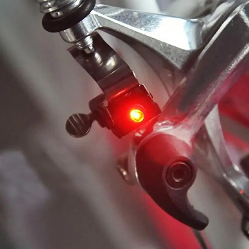 Best Waterproof Cycling Brake Bike Light Mount Tail Rear Bicycle Light LED High Brightness Red LED lamp Cycling Accessories #H915 8