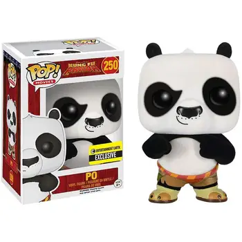 

Exclusive Funko pop Flocked Official Kung Fu Panda - PO Vinyl Action Figure Collectible Model Toy with Original Box