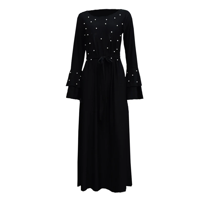 Халат Femme abaya Дубайский Мусульманский платье хиджаб Абая для женщин марокканский