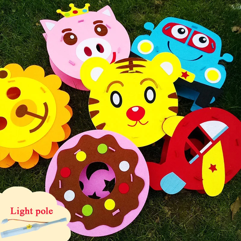 Children's DIY Portable Cartoon Lantern Luminous Toys - Kindergarten Kids Educational Light-Up LED Toys for Party Decor image 2