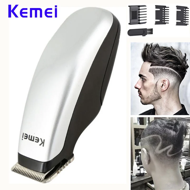 Профессиональный триммер для бороды KEMEI KM 666 3 в 1 брендовая электрическая машинка