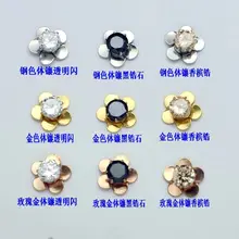 5 мм Фианиты Серьги-клипсы цветок cz серьги микс 3 цвета 180 шт 2013 новая распродажа подарков для девушек женщин