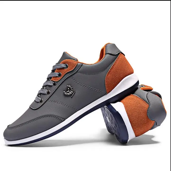 New Lace Up Designer Mens Casual Flats Spring Autumn Fashion Brand Men