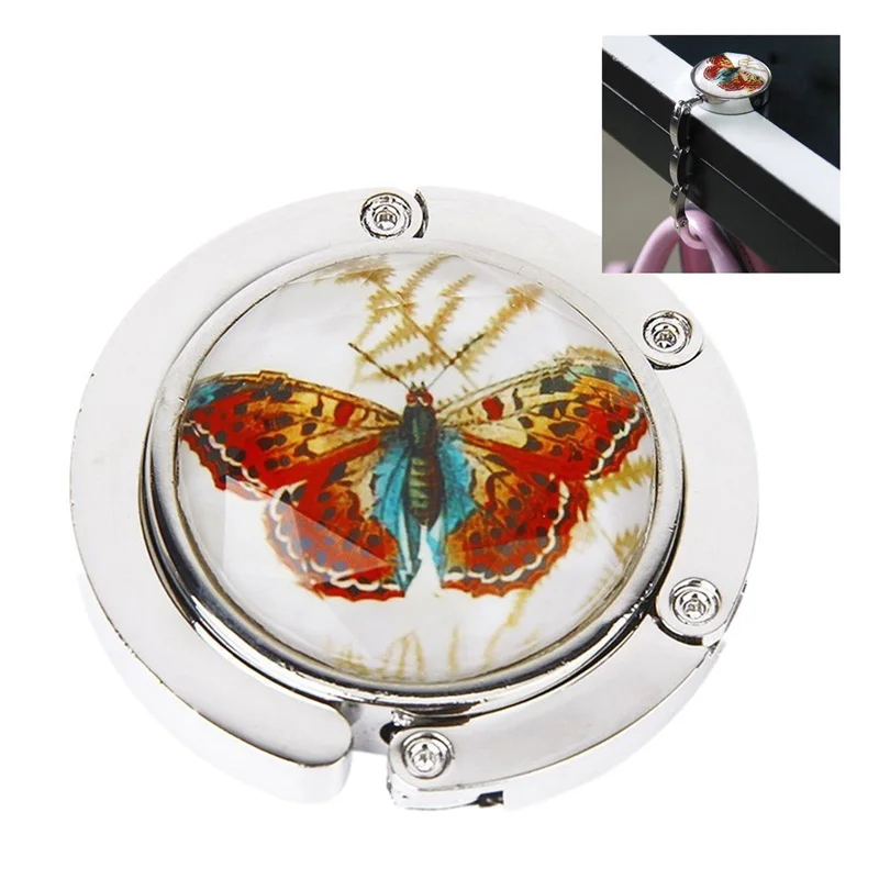 

Foldable Metal Butterfly Purse Bag Hanger Handbag Table Hook OH66