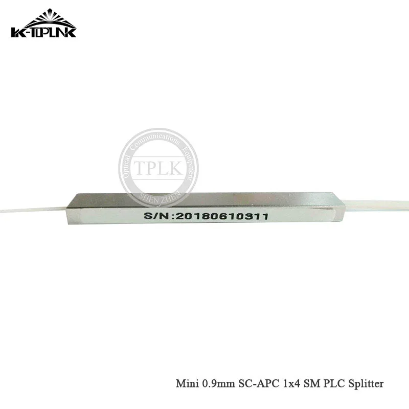 Бесплатная доставка Мини разветвитель PLC 0 9 мм Φ 1x4 SM волоконно оптический FTTH